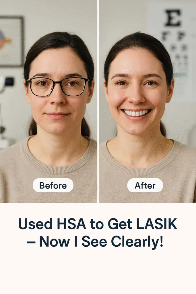 An infographcs showing before and after Lasiks