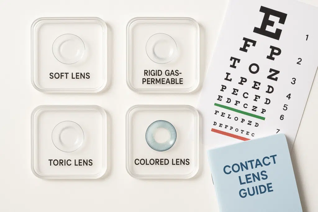 An Infographics on Selecting the Type of Contact Lenses