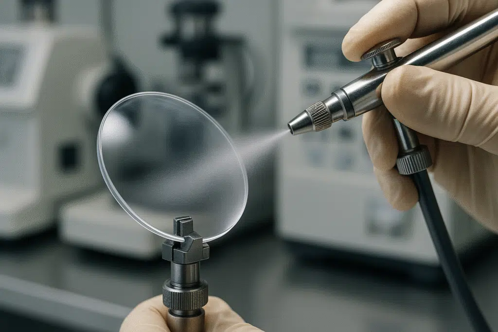 Coating Application on a glasses