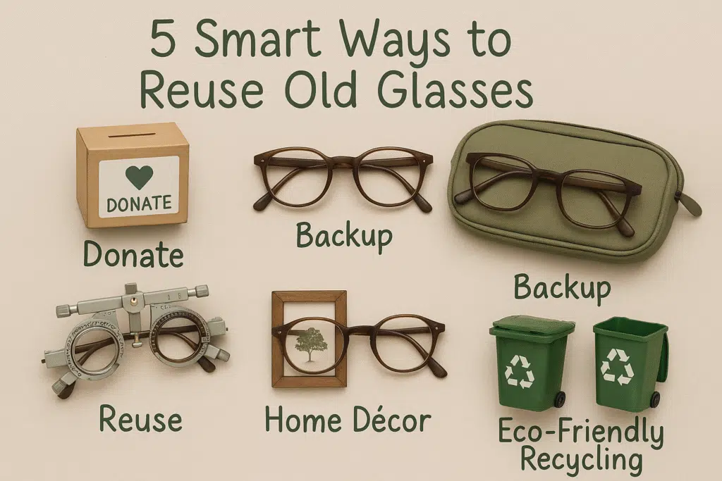 An Infographics on Ideas for What to Do With Old Spectacles
