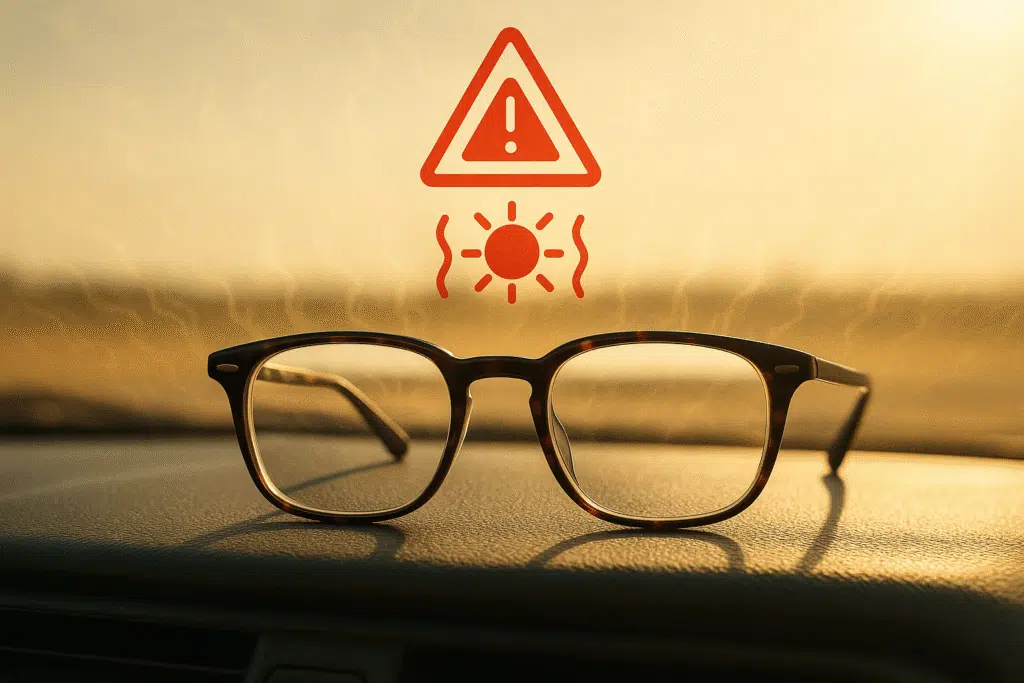 A photo saying Don’t Expose to Extreme Heat
