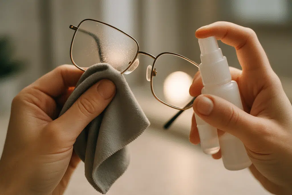 An Infographics on Lens Cleaning Spray + Microfiber Cloth