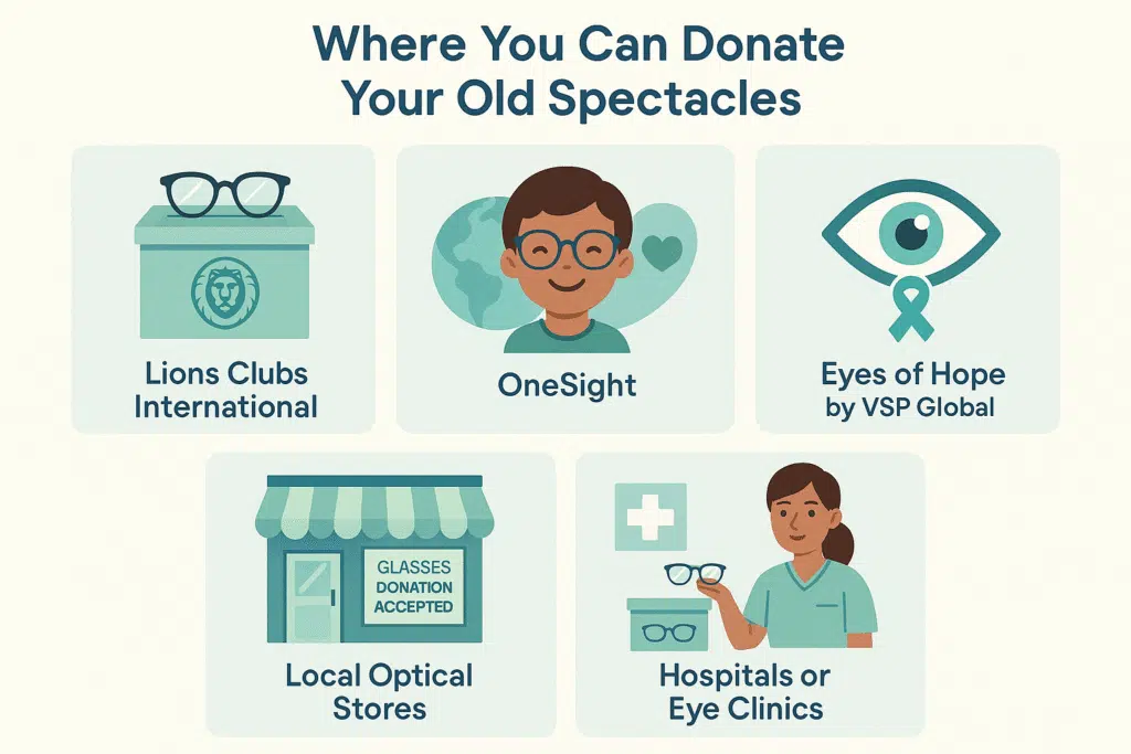An Infographics on Where to Donate Old Spectacles