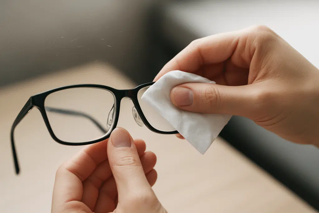 An Infographics on Using Pre-Moistened Lens Cleaning Wipes