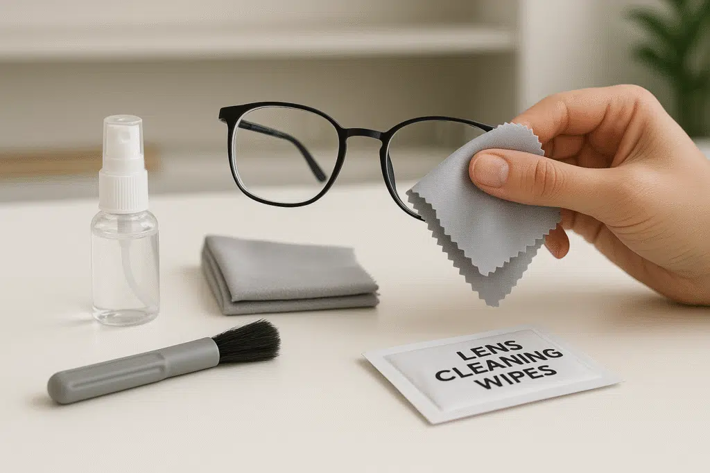 An Infographics on Using an Eyeglass Cleaning Kit